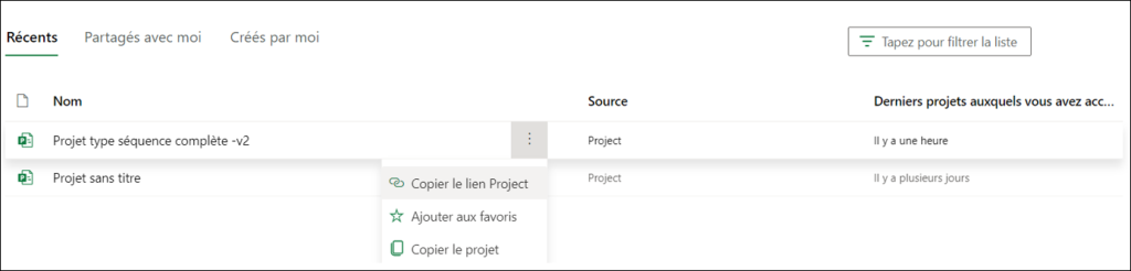 Microsoft Project Online screenshot